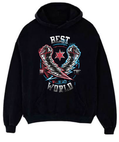 CM Punk Lightning Fists Best In The World Hoodie