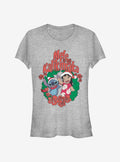 Lilo Stitch Wreath Girls T Shirt T Shirt High Search Demand Bold Graphic