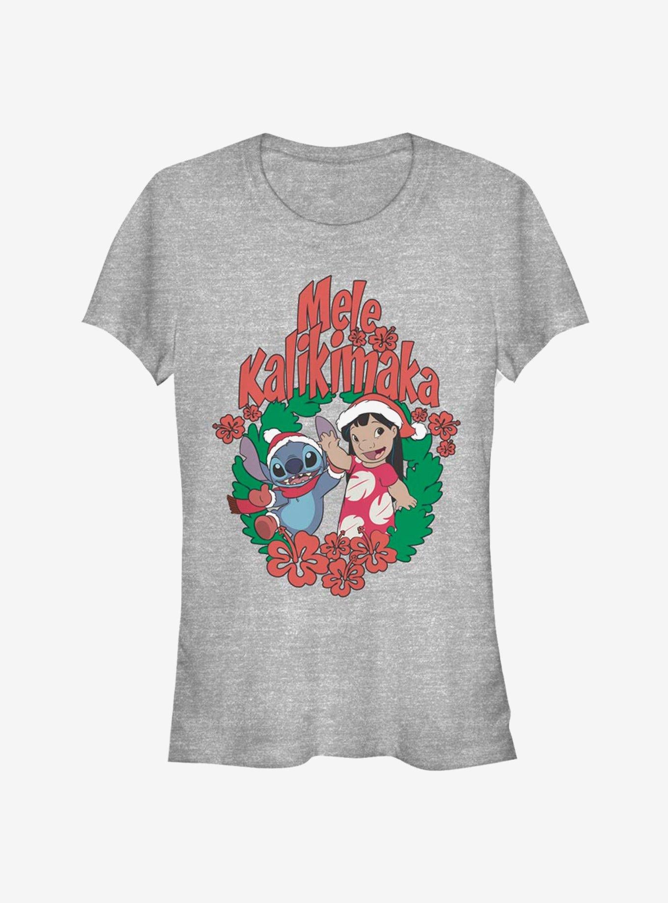 Lilo Stitch Wreath Girls T Shirt T Shirt High Search Demand Bold Graphic
