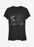 Lilo Stitch Stitch Surf Line Art Girls T Shirt T Shirt Premium Print Daily Wear