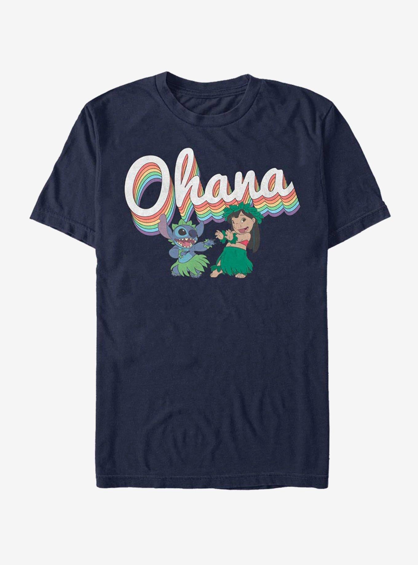 Lilo Stitch Rainbow Ohana T Shirt T Shirt Comfort Fit Gift Ready