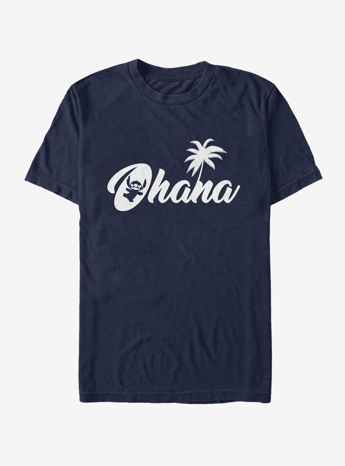 Lilo Stitch Stitch Sillhouette Ohana T Shirt T Shirt Premium Print Daily Wear