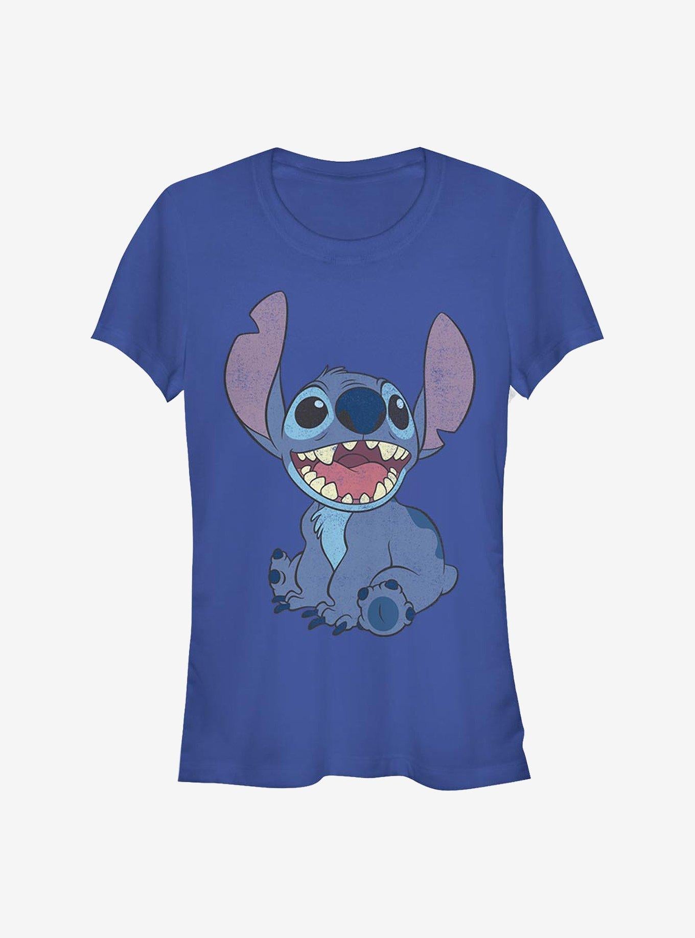 Lilo Stitch Basic Happy Stitch Girls T Shirt T Shirt Premium Print Daily Wear