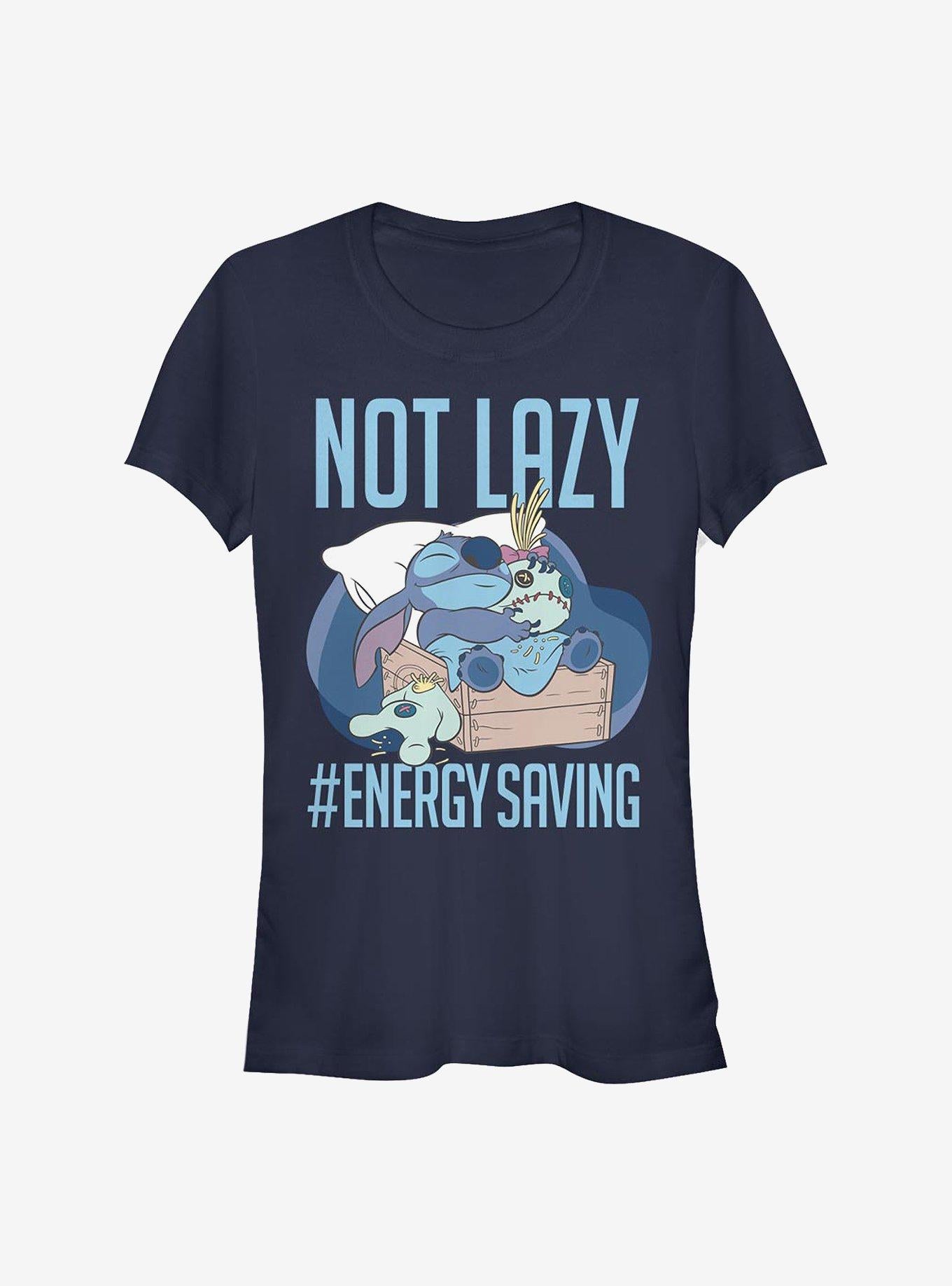 Lilo Stitch Lazy Energy Girls T Shirt T Shirt Trending US Fan Art Style