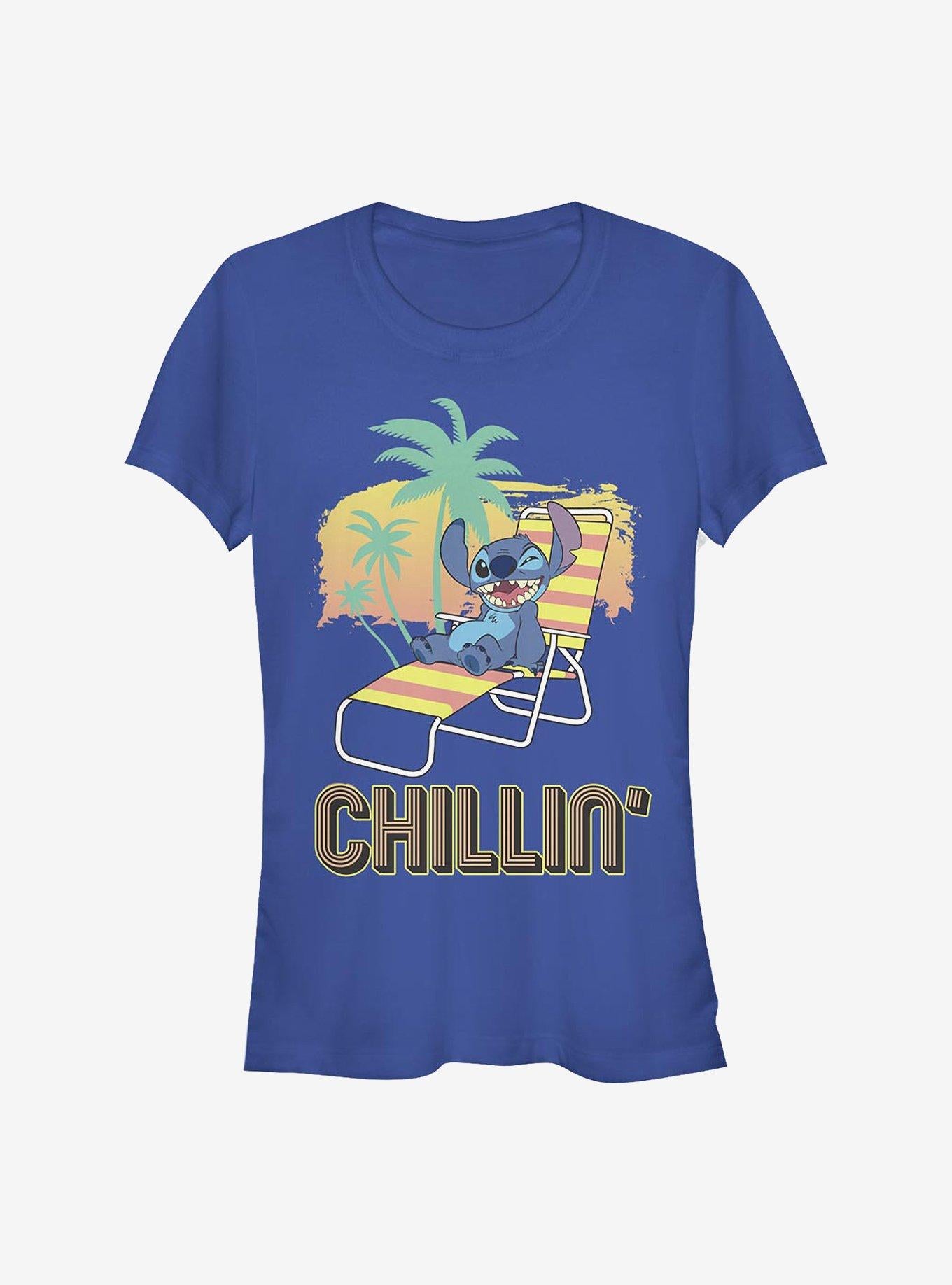 Lilo Stitch Chillin Girls T Shirt T Shirt Comfort Fit Gift Ready