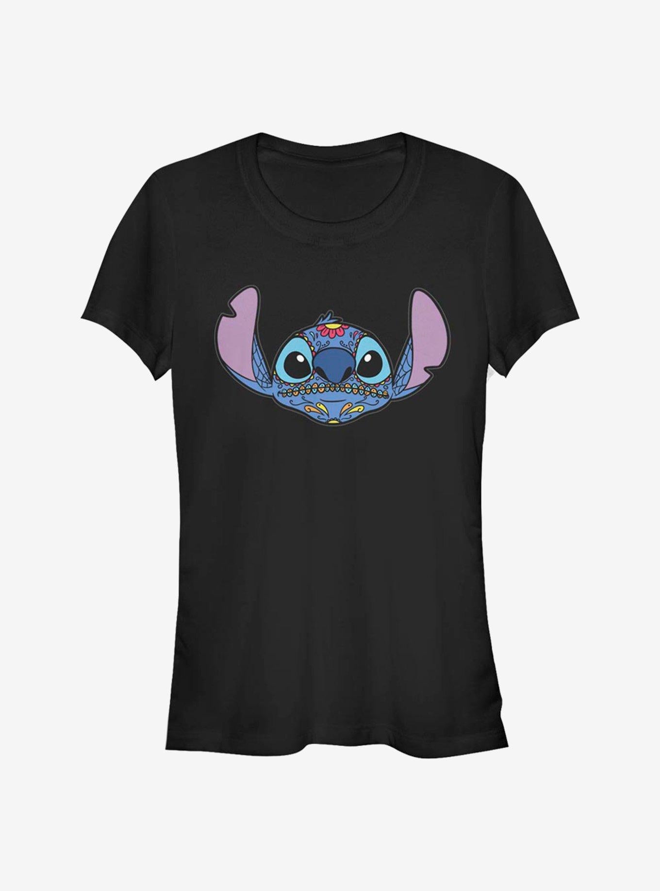 Lilo Stitch Sugar Skull Stitch Girls T Shirt T Shirt Premium Print Daily Wear