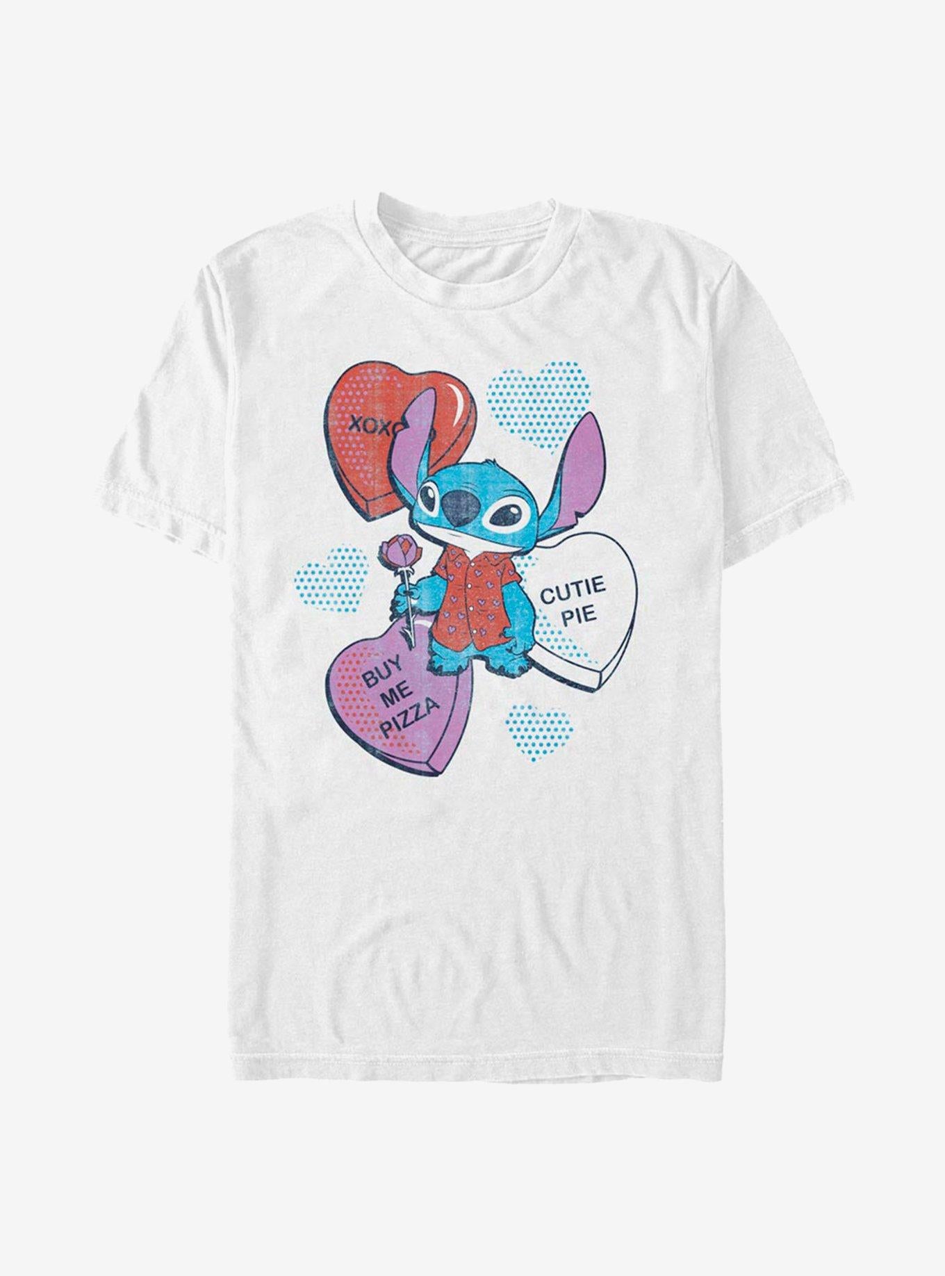 Lilo Stitch Heart Pizza T Shirt T Shirt Comfort Fit Gift Ready