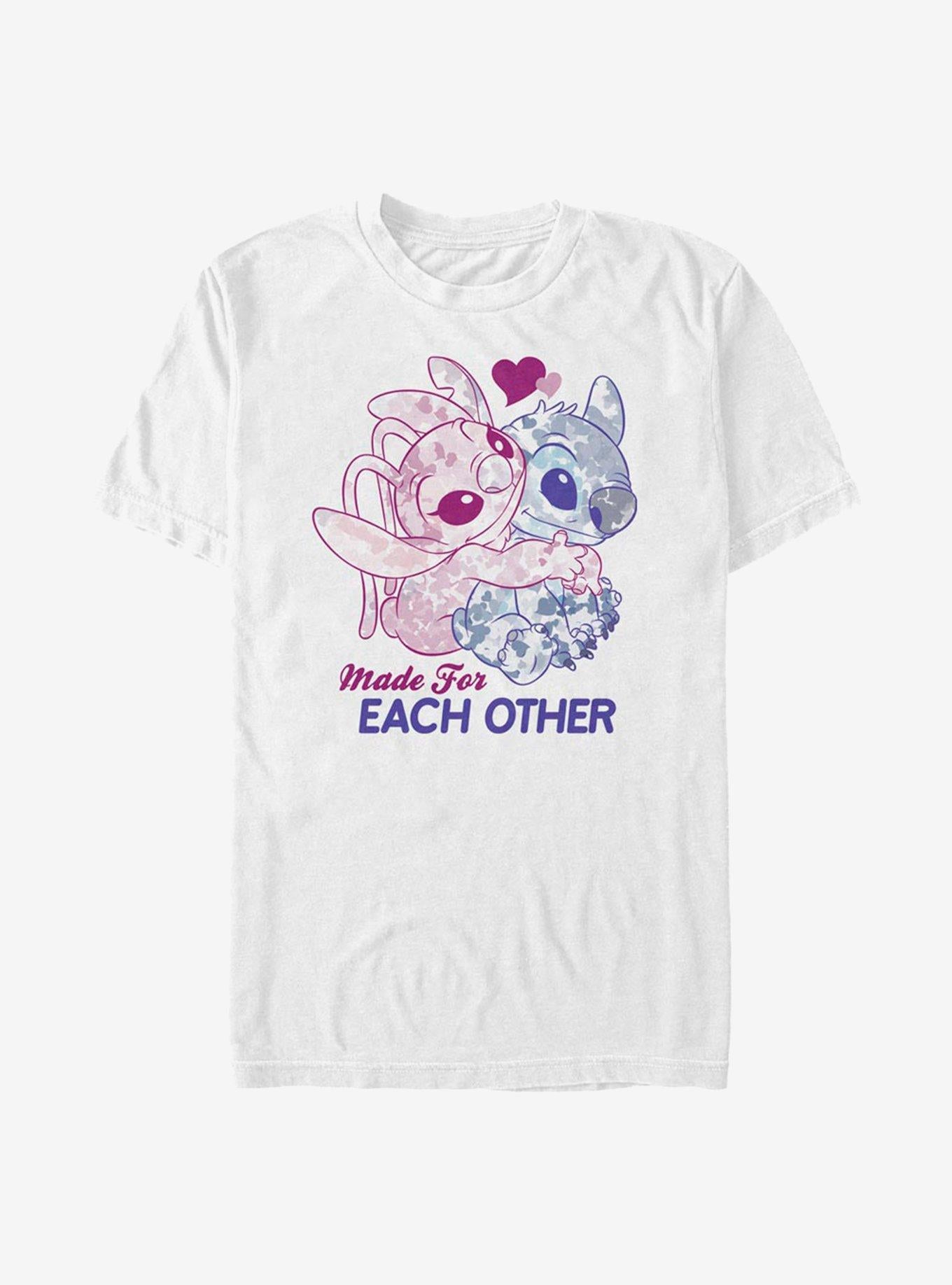 Lilo Stitch Made For Eachother T Shirt T Shirt High Search Demand Bold Graphic