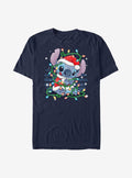 Lilo Stitch Holiday Lights T Shirt T Shirt Streetwear Style Modern Aesthetic
