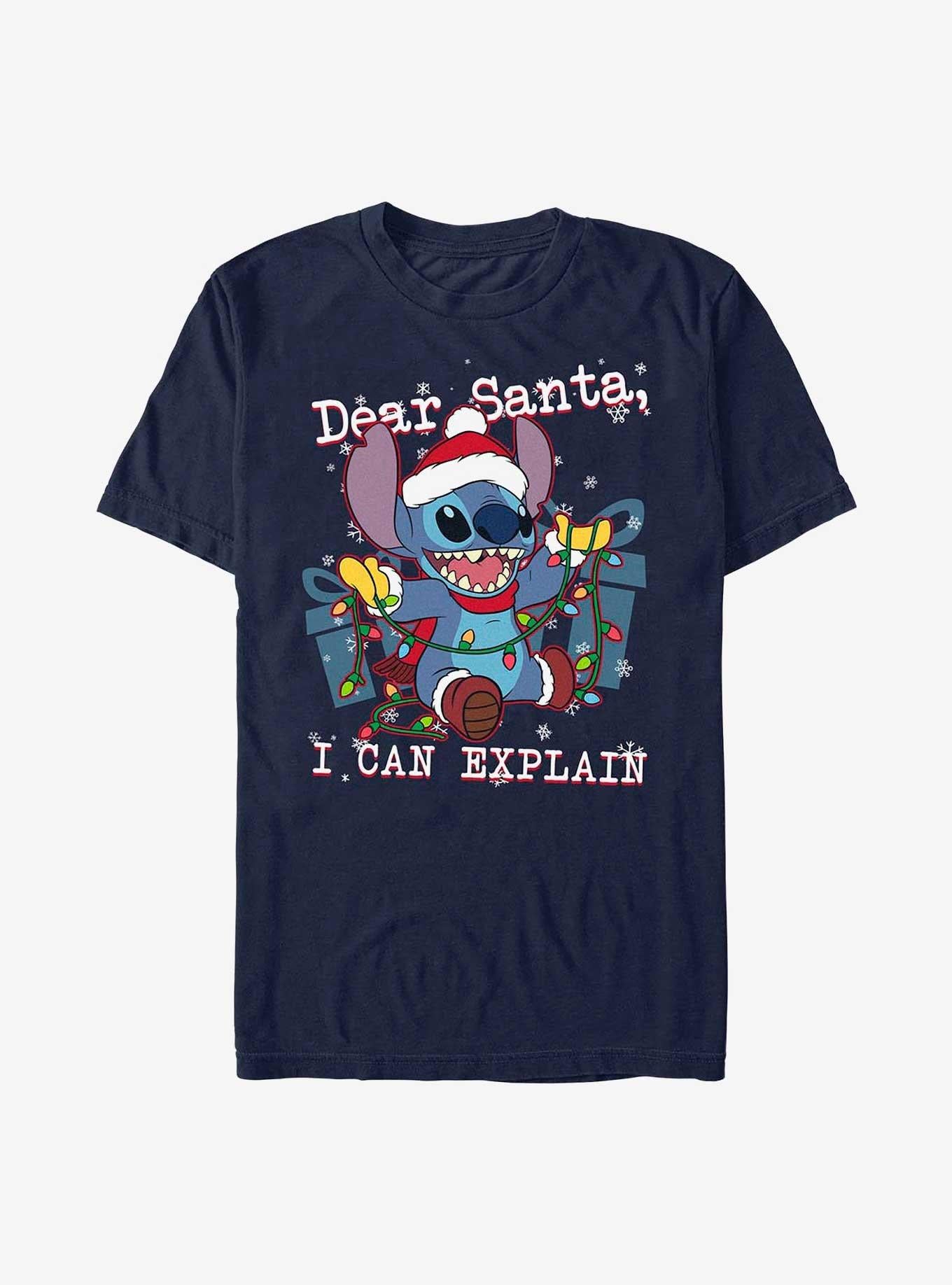 Lilo Stitch Dear Santa T Shirt T Shirt Comfort Fit Gift Ready