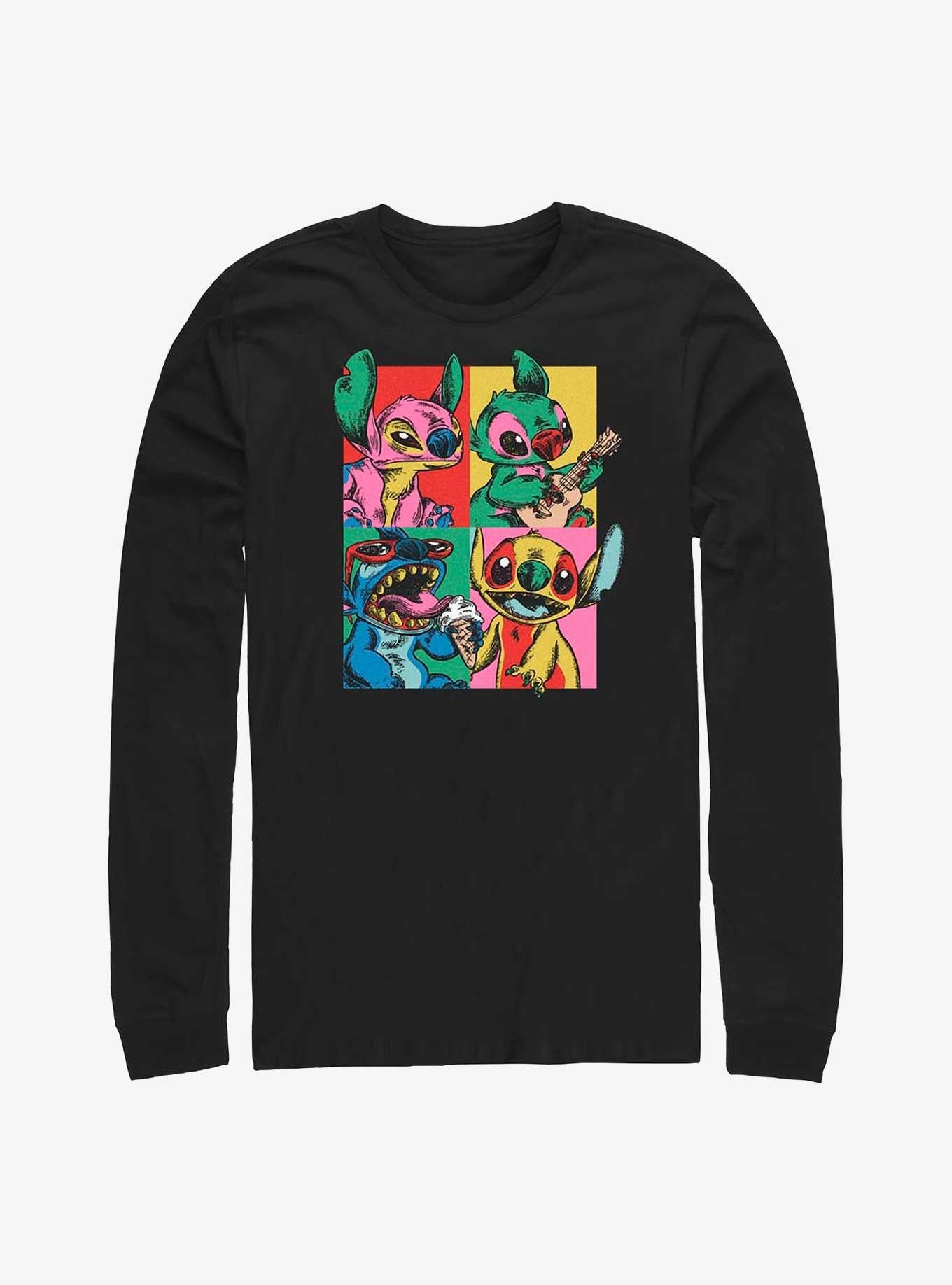 Lilo Stitch Grunge Stitch Long Sleeve T Shirt Long Sleeve T Shirt Trending US Fan Art Style
