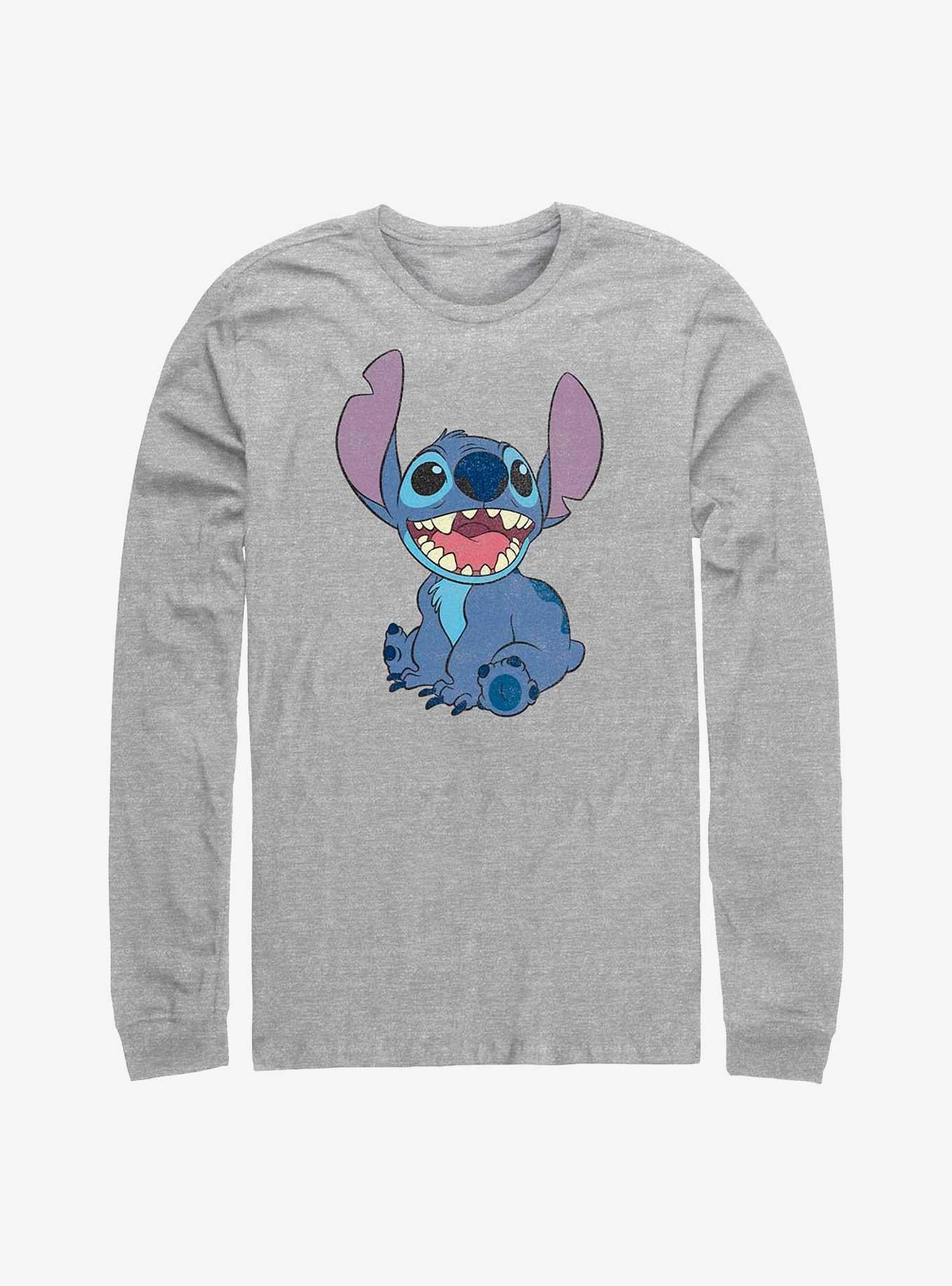 Lilo Stitch Happy Stitch Long Sleeve T Shirt Long Sleeve T Shirt Trending US Fan Art Style