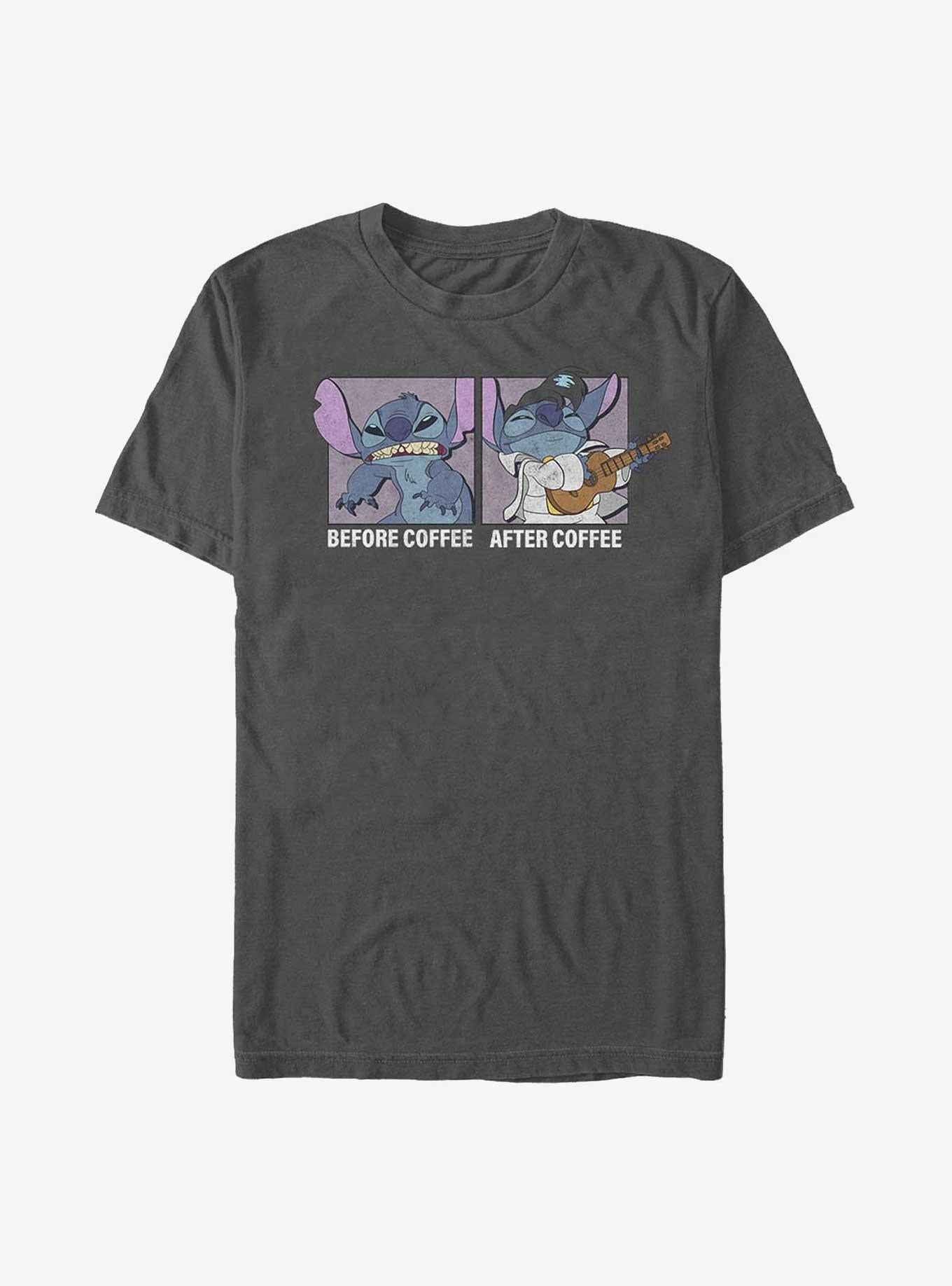 Lilo Stitch Before Coffee After Coffee T Shirt T Shirt Comfort Fit Gift Ready