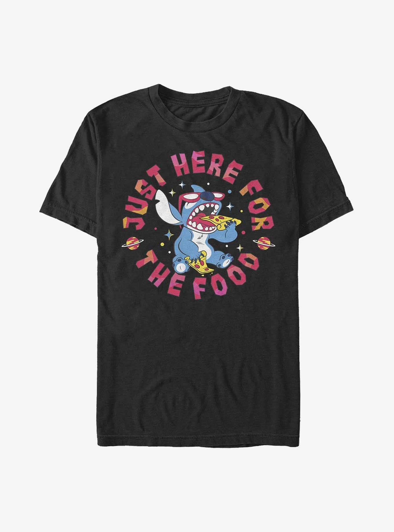 Lilo Stitch Just Here For The Food T Shirt T Shirt Comfort Fit Gift Ready