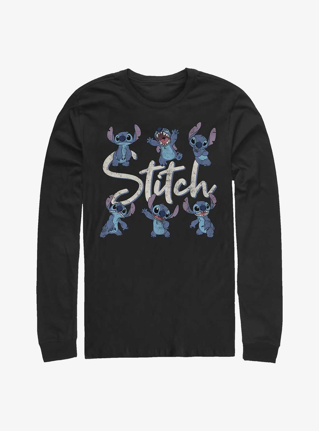 Lilo Stitch Poses Long Sleeve T Shirt Long Sleeve T Shirt High Search Demand Bold Graphic