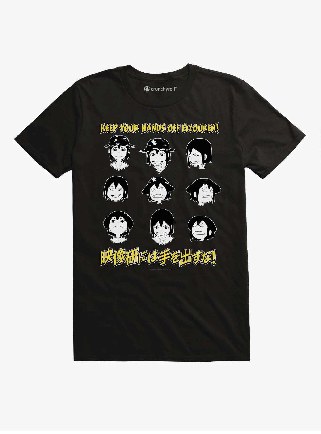 Hands Off Eizouken Black Face Poses T Shirt T Shirt High Search Demand Daily Wear