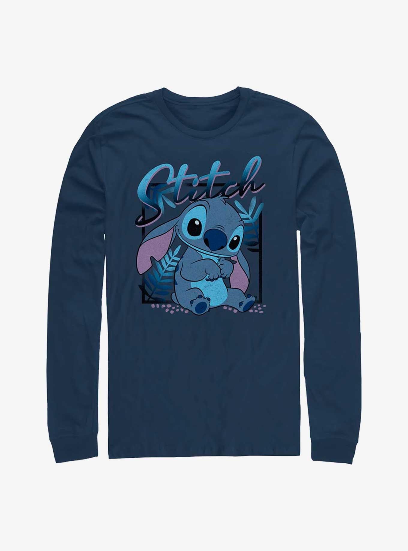 Lilo Stitch Blue Boy Long Sleeve T Shirt Long Sleeve T Shirt Premium Print Daily Wear