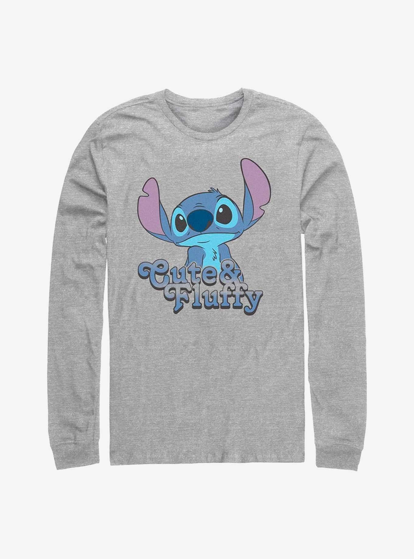 Lilo Stitch Fluffy Stitch Long Sleeve T Shirt Long Sleeve T Shirt Comfort Fit Gift Ready