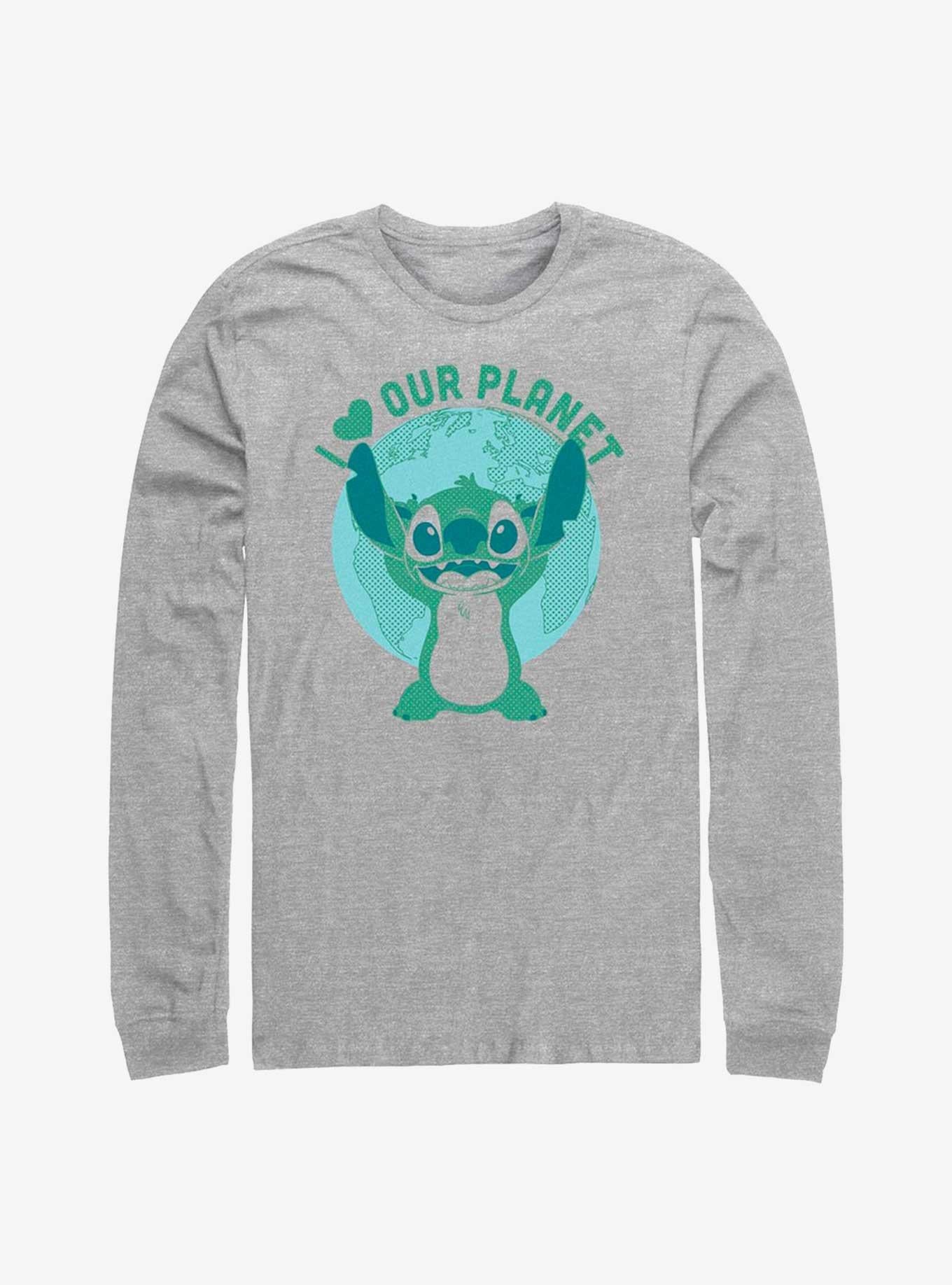 Lilo Stitch Love Our Planet Long Sleeve T Shirt Long Sleeve T Shirt High Search Demand Bold Graphic