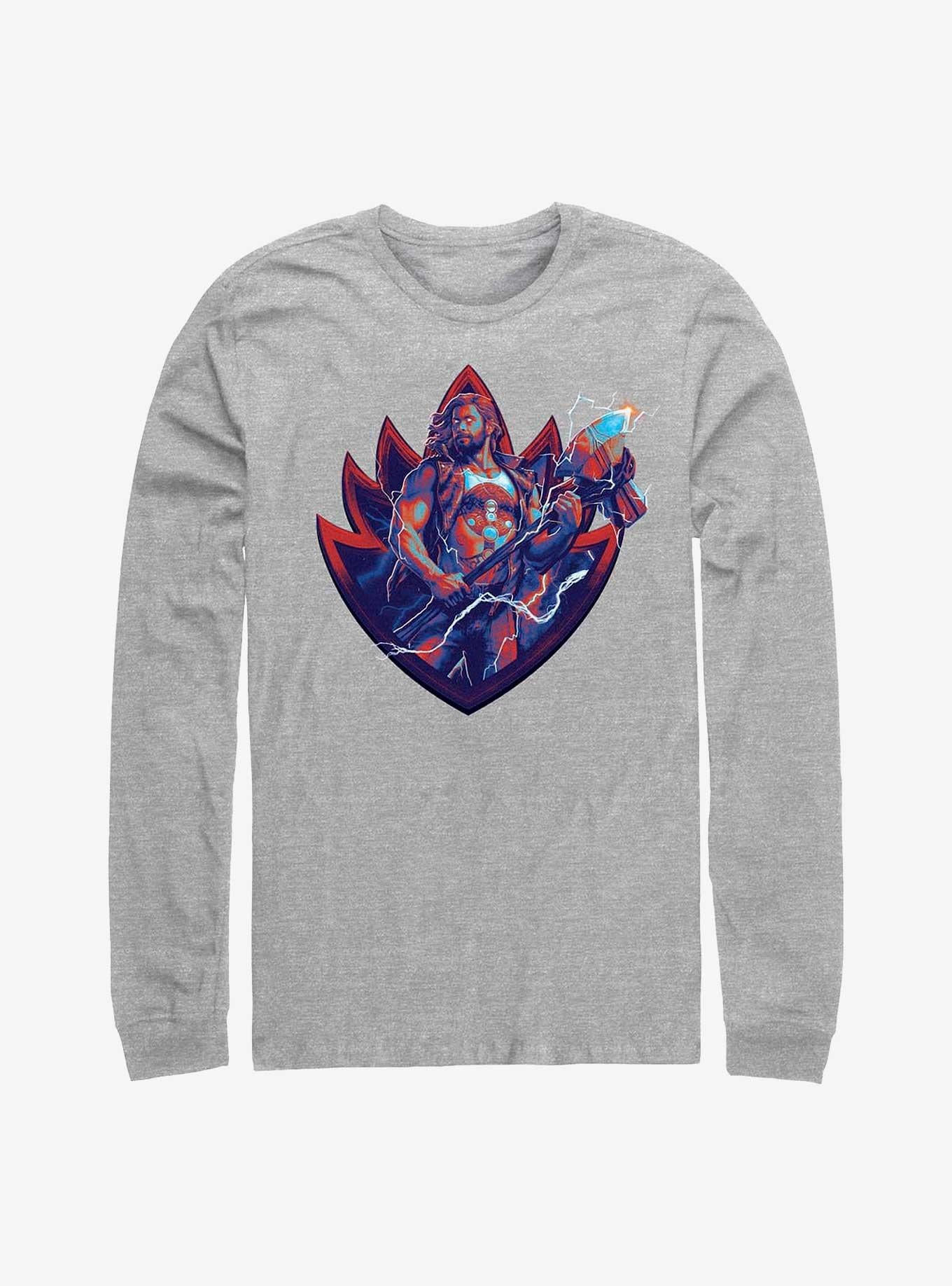 Thor Love And Thunder Guardian Thor Badge Long Sleeve T Shirt Long Sleeve T Shirt Premium Print Gift Ready