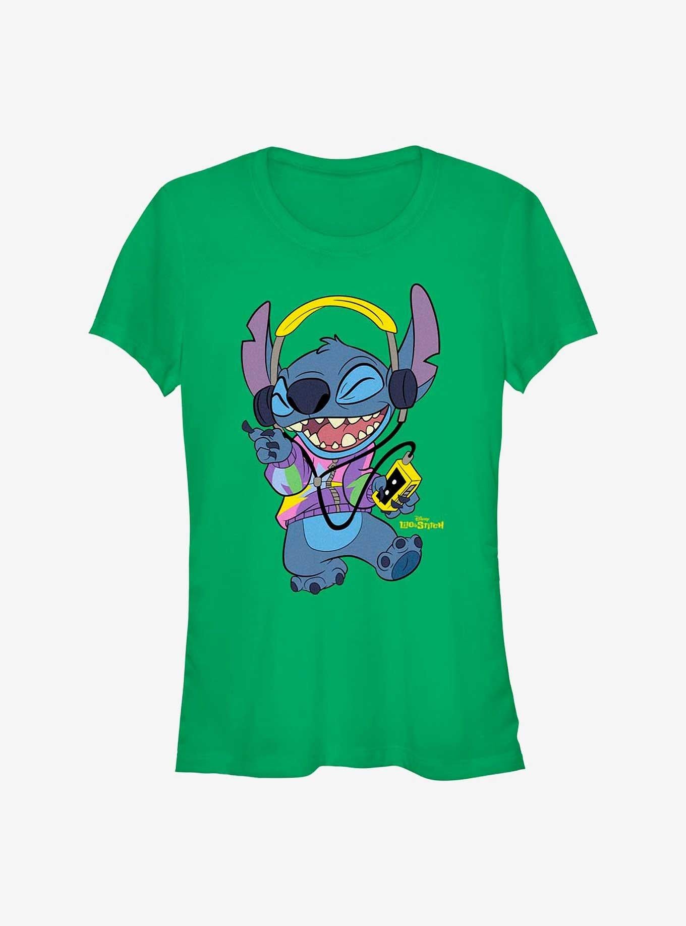 Lilo Stitch Rockin Stitch Girls T Shirt T Shirt Premium Print Daily Wear