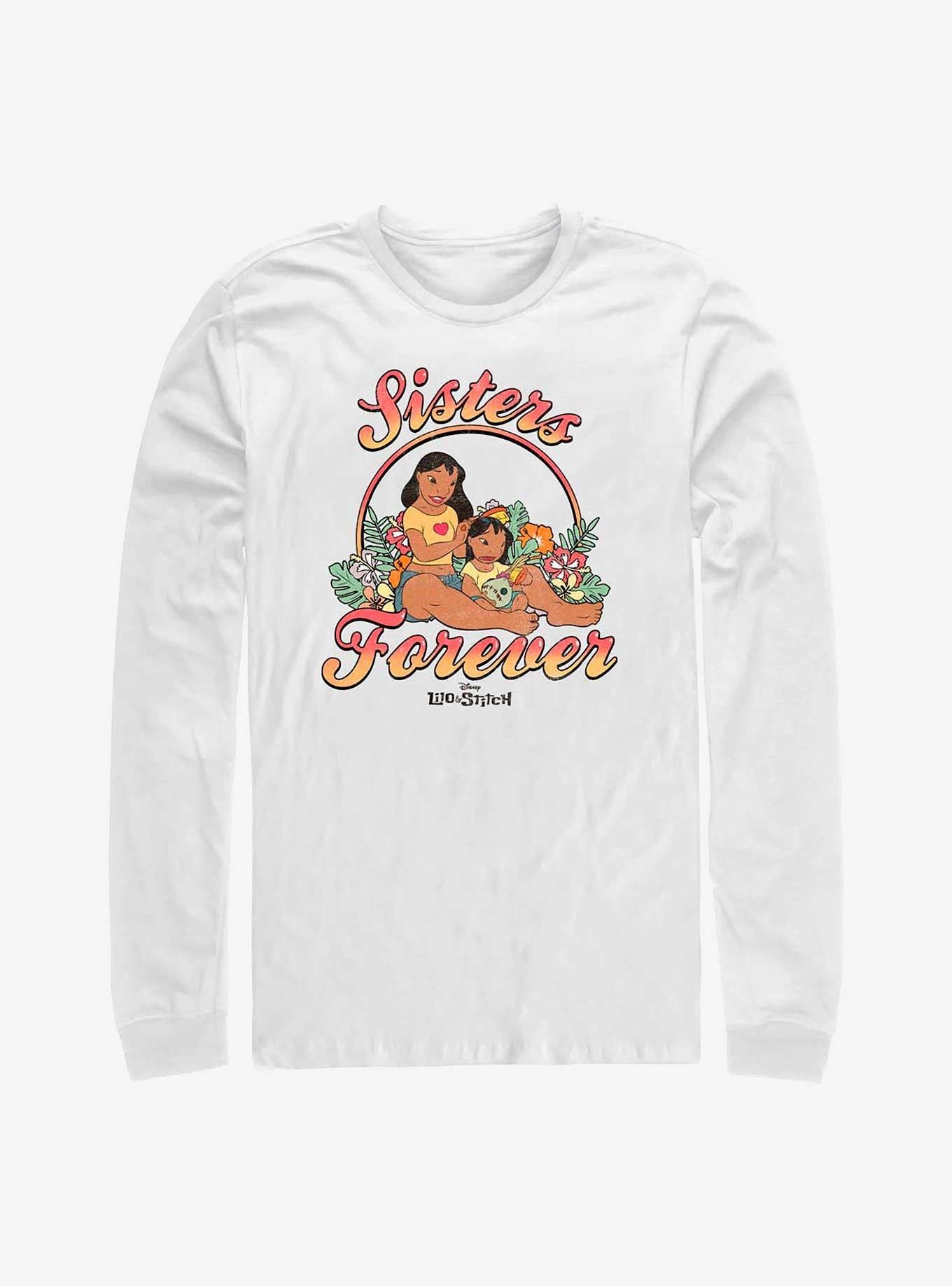 Lilo Stitch Sisters Forever Long Sleeve T Shirt Long Sleeve T Shirt Comfort Fit Gift Ready