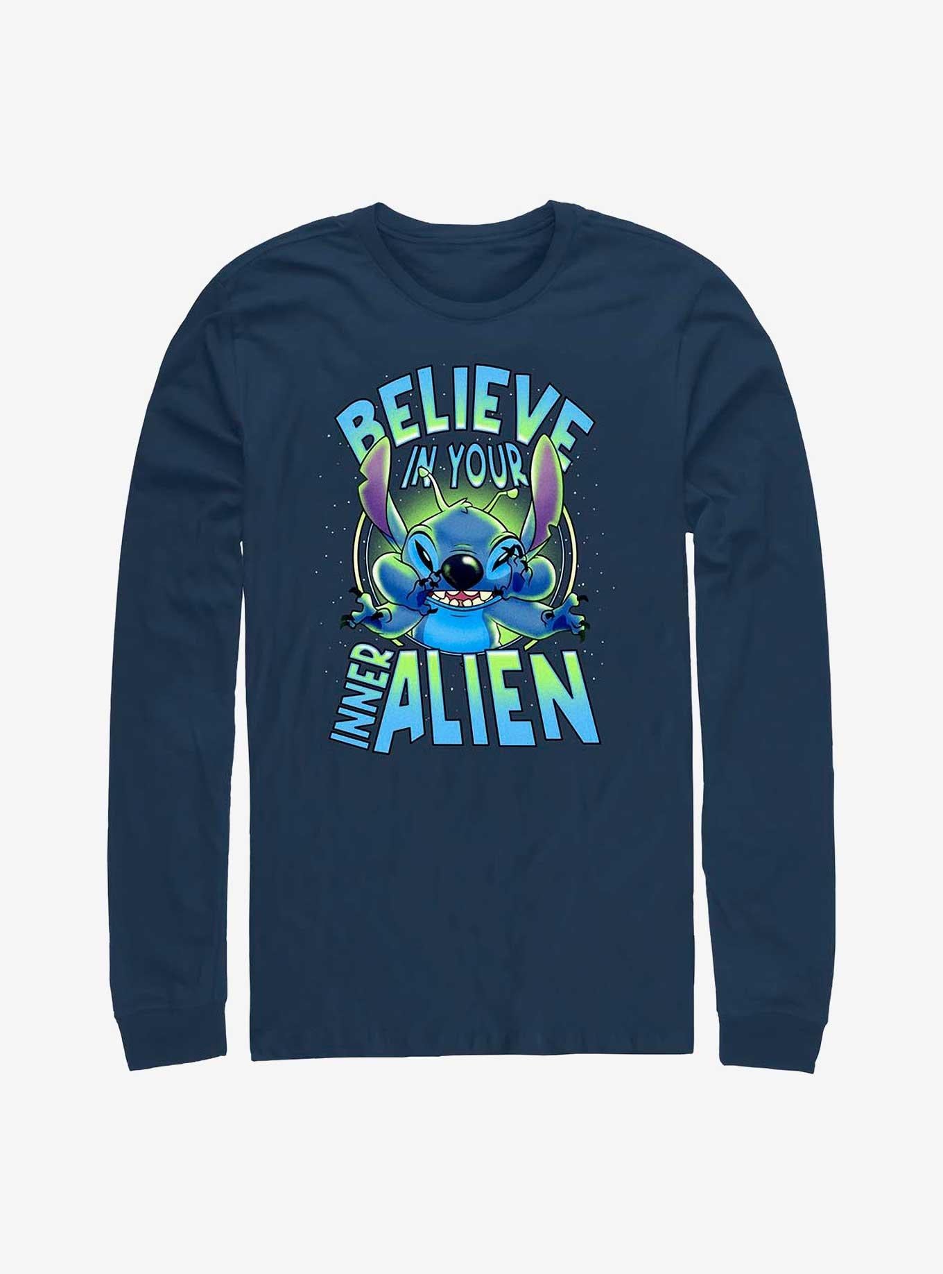 Lilo Stitch Inner Alien Long Sleeve T Shirt Long Sleeve T Shirt Streetwear Style Modern Aesthetic