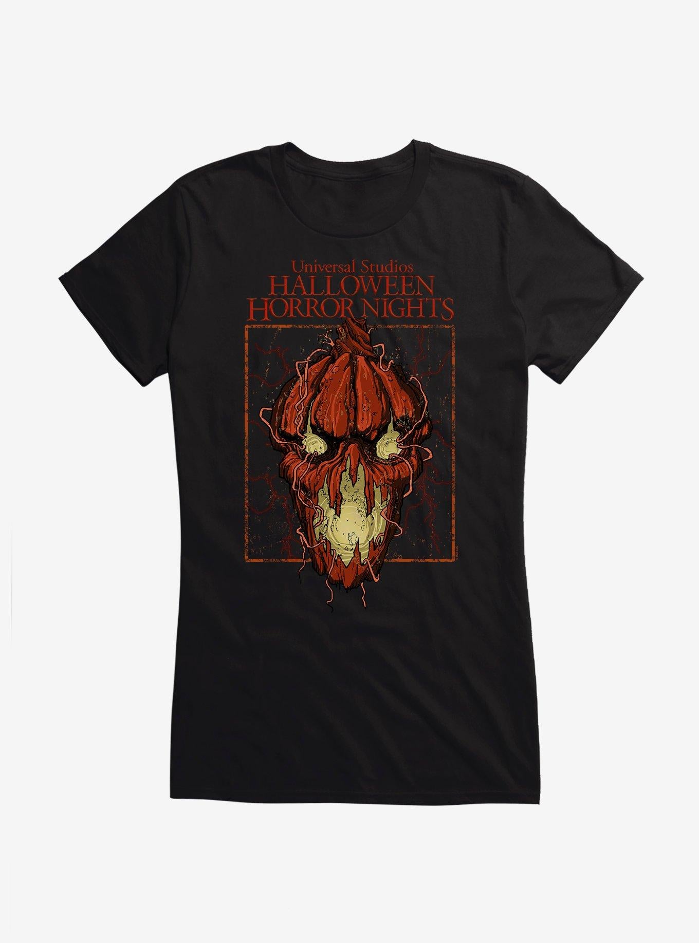 Halloween Horror Nights Pumpkin Face Girls T Shirt T Shirt Trending US Graphic Style