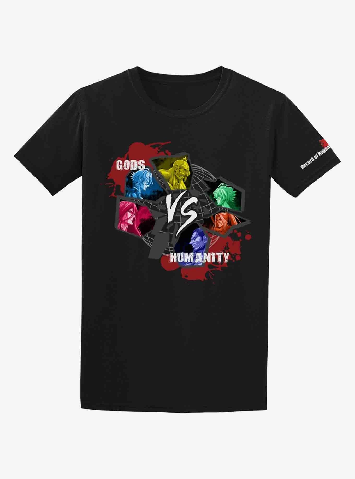 Record Ragnarok Gods VS Humanity T Shirt T Shirt Viral TikTok Daily Wear
