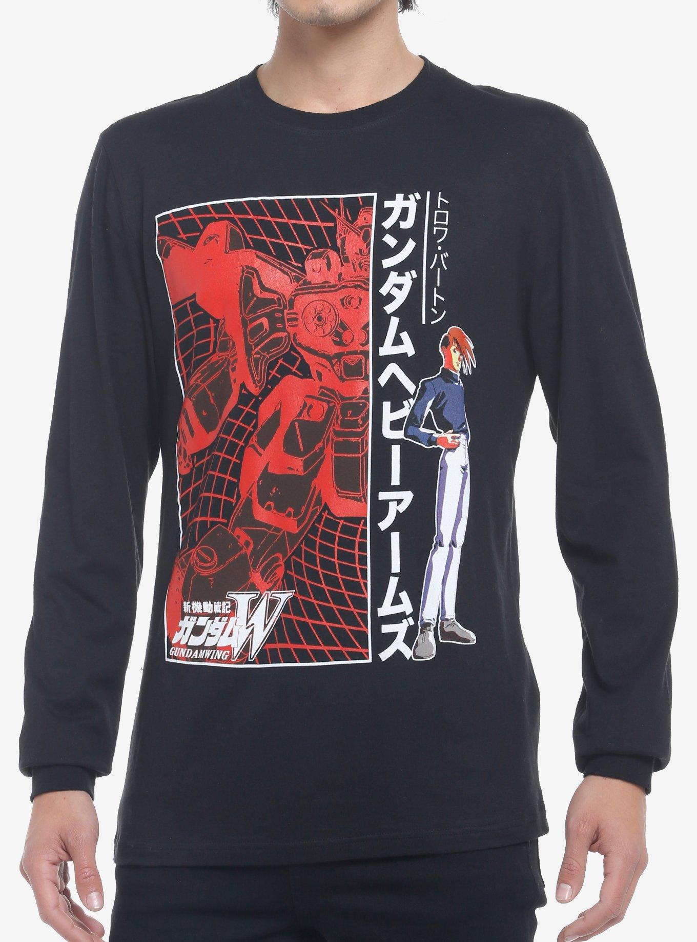 Mobile Suit Gundam Wing Trowa Long Sleeve T Shirt Long Sleeve T Shirt Trending US Gift Ready