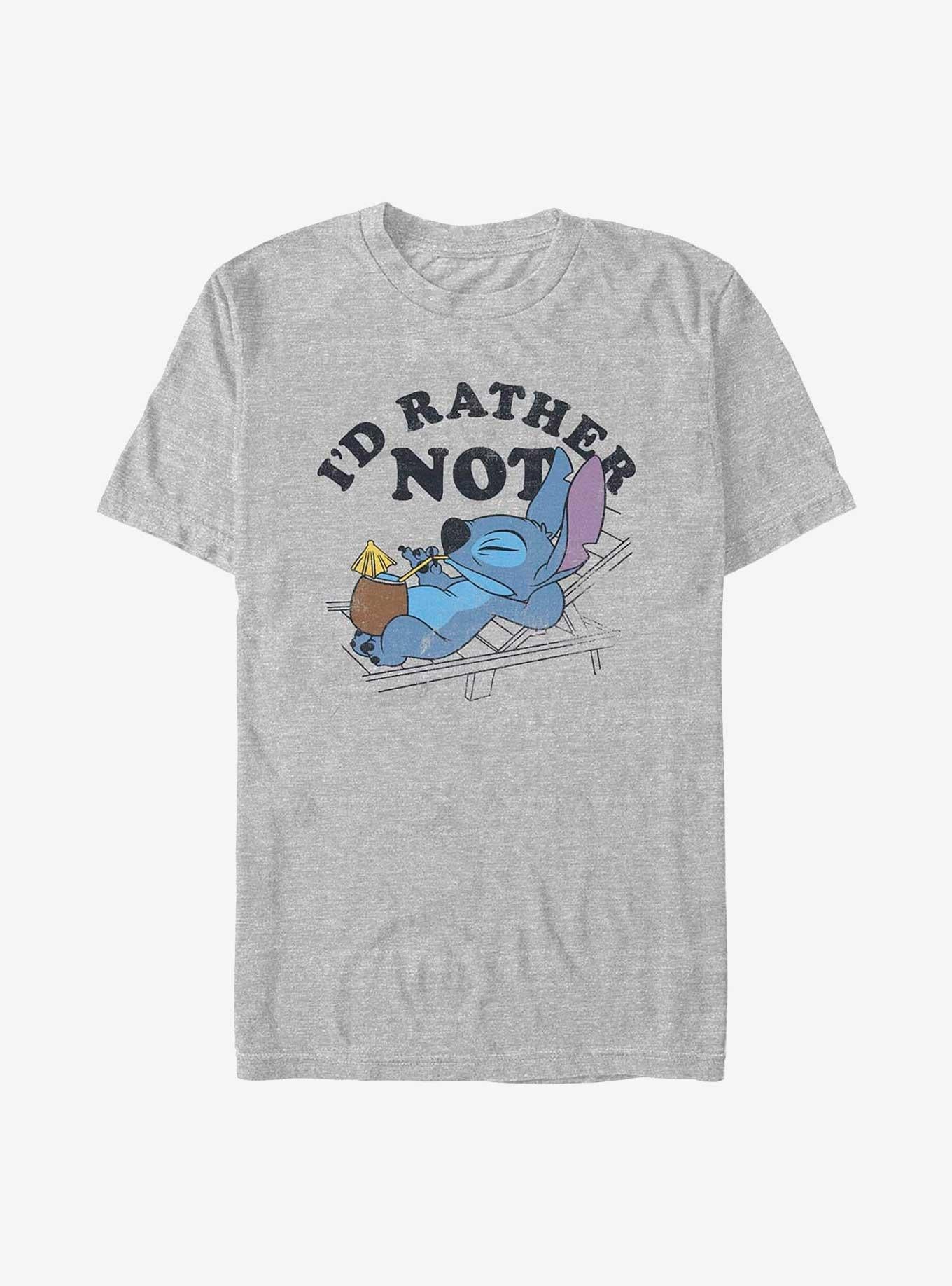 Lilo Stitch I d Rather Not T Shirt T Shirt Streetwear Style Modern Aesthetic