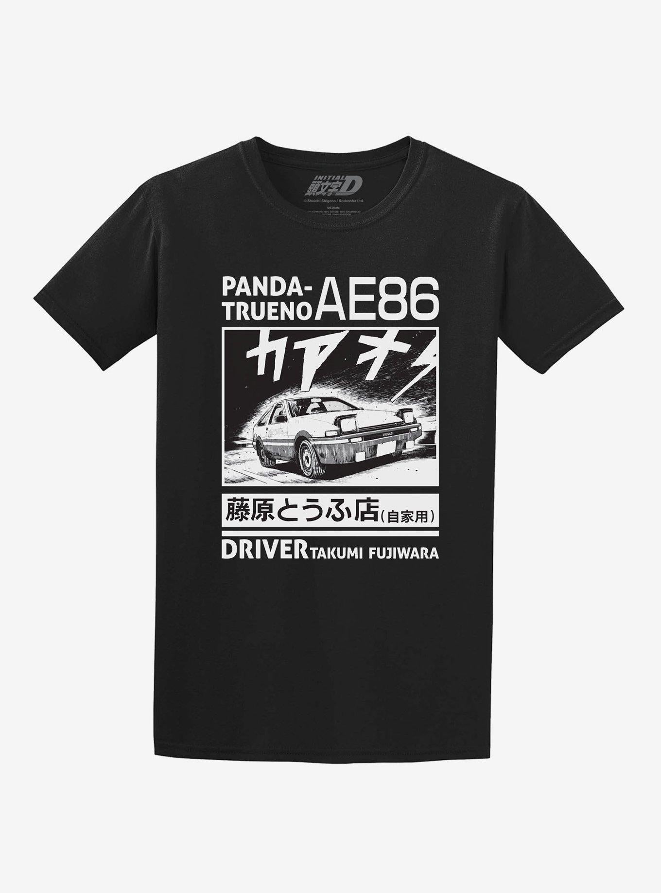 Initial D Panda Trueno Double Sided T Shirt T Shirt Premium Print Gift Ready