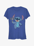 Lilo Stitch Hanukkah Menorah Girls T Shirt T Shirt Premium Print Daily Wear