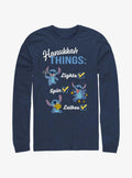 Lilo Stitch Hanukkah List Long Sleeve T Shirt Long Sleeve T Shirt Comfort Fit Gift Ready