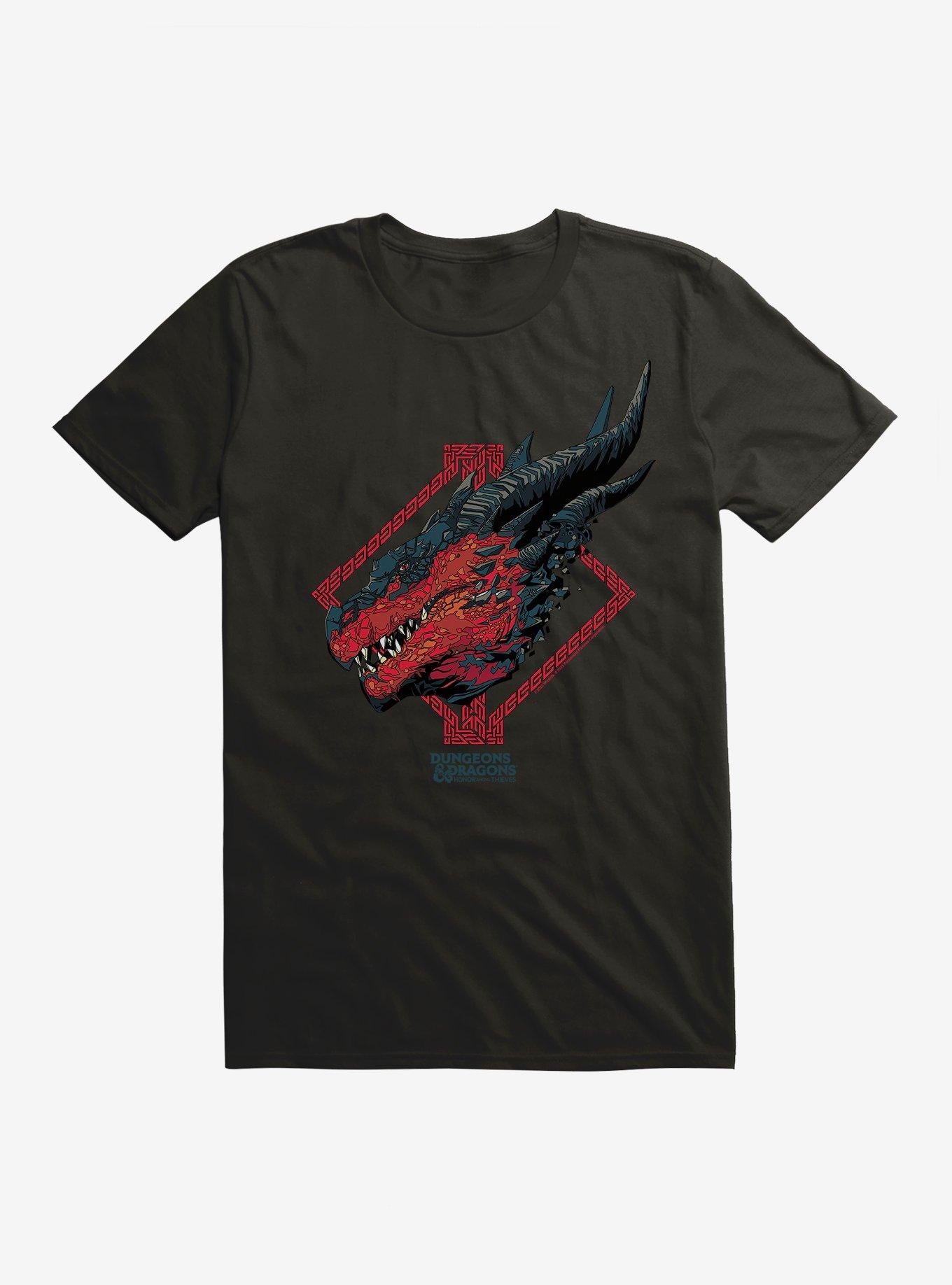 Dungeons Dragons Honor Among Thieves Red Dragon Profile T Shirt T Shirt Viral TikTok Gamer Style