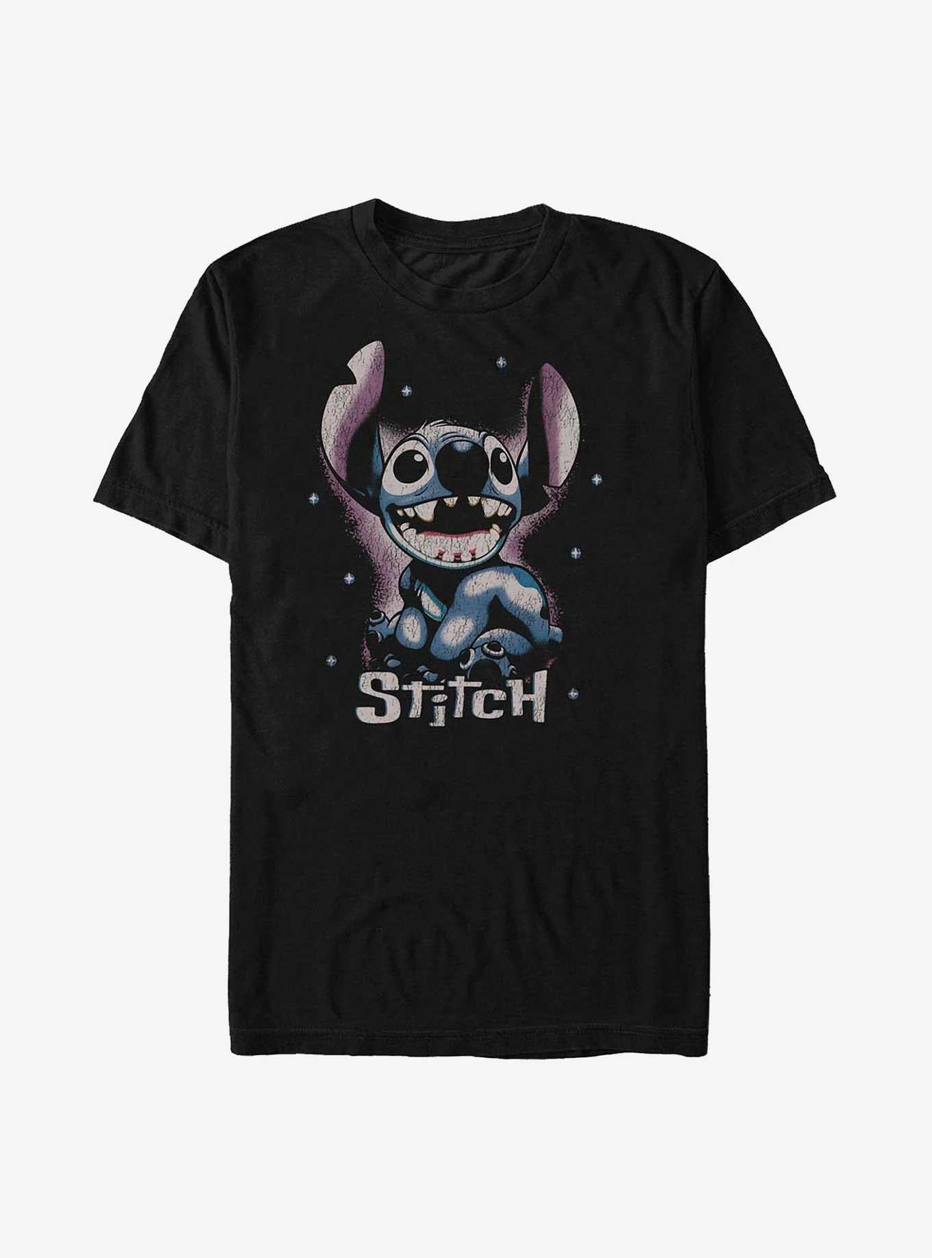 Lilo Stitch Distressed Stitch T Shirt T Shirt Premium Print Daily Wear