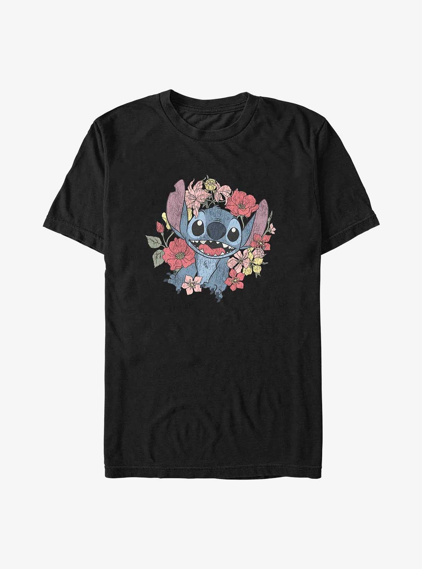 Lilo Stitch Floral Stitch T Shirt T Shirt High Search Demand Bold Graphic
