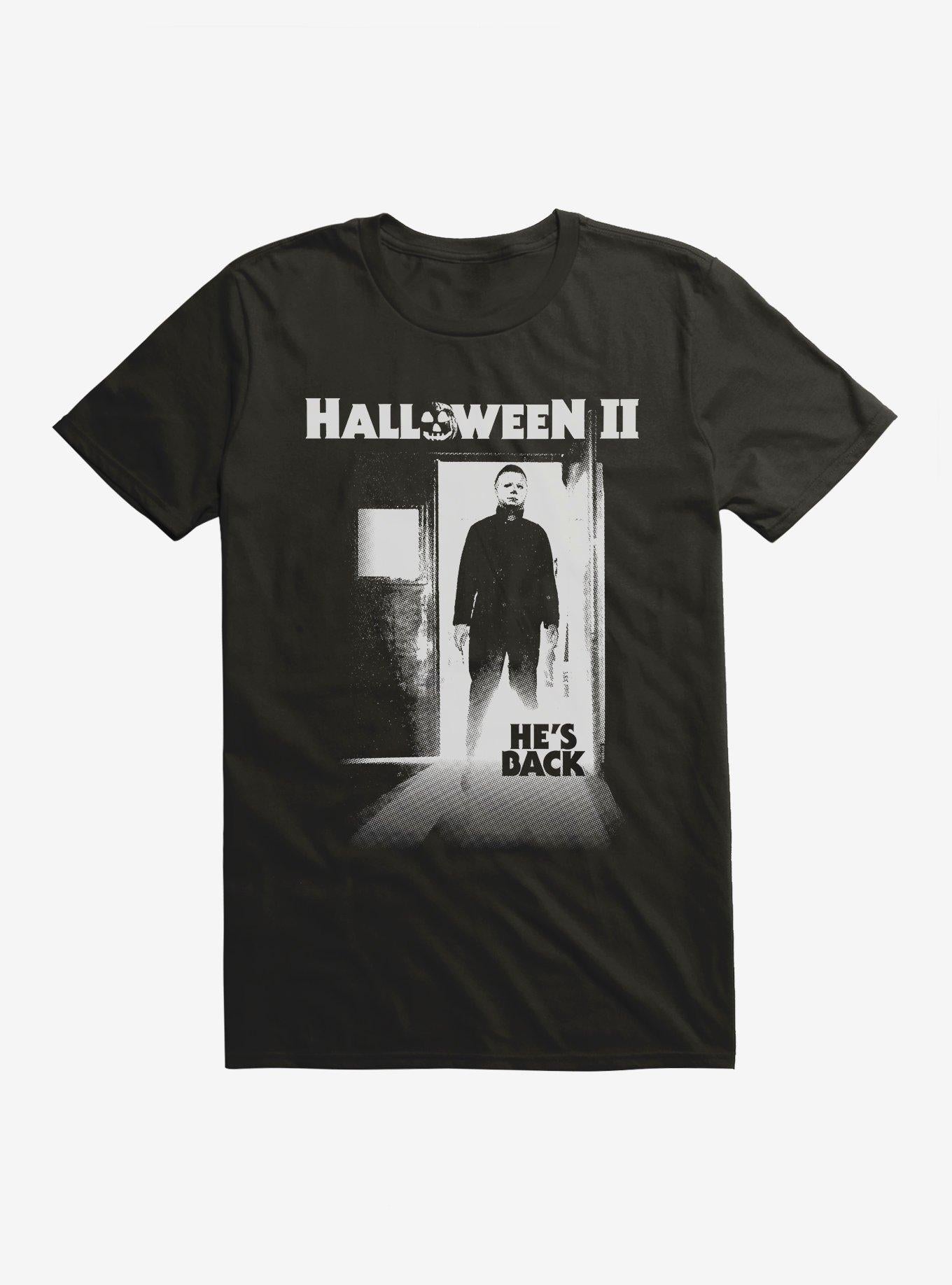 Halloween II He s Back Michael Myers T Shirt T Shirt Premium Print Modern Aesthetic