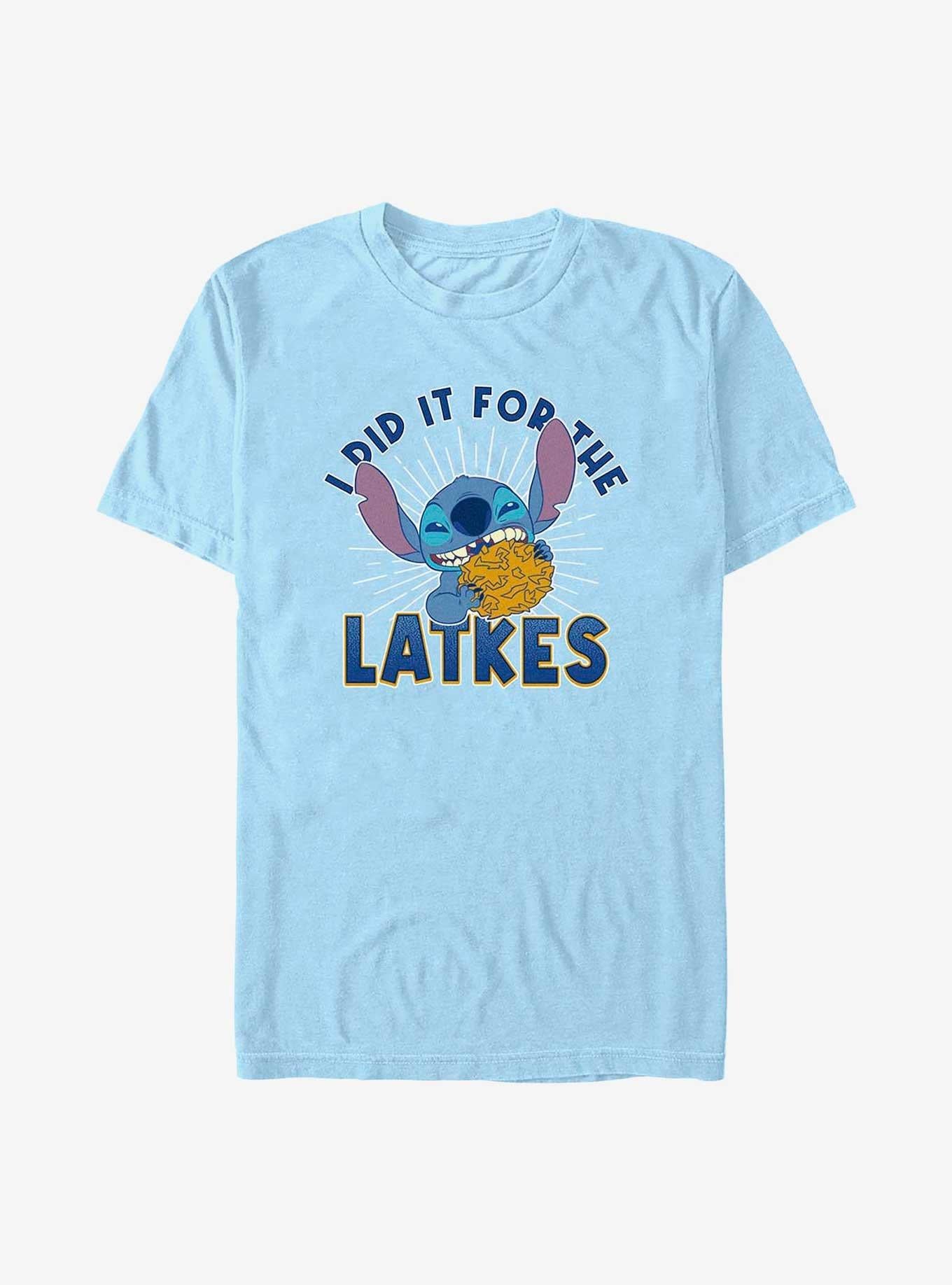 Lilo Stitch Did It For Latkes Extra Soft T Shirt T Shirt Trending US Fan Art Style