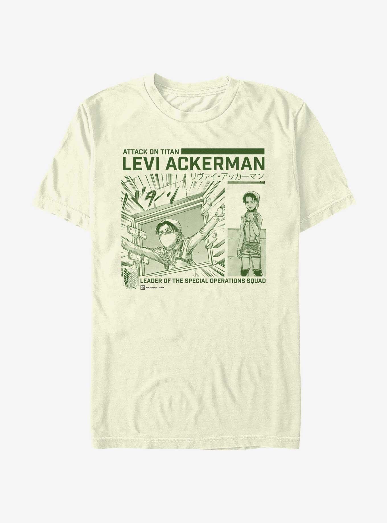 Attack on Titan Cleaning Levi T Shirt Hot Topic Web Exclusive T Shirt Streetwear Style Modern Aesthetic