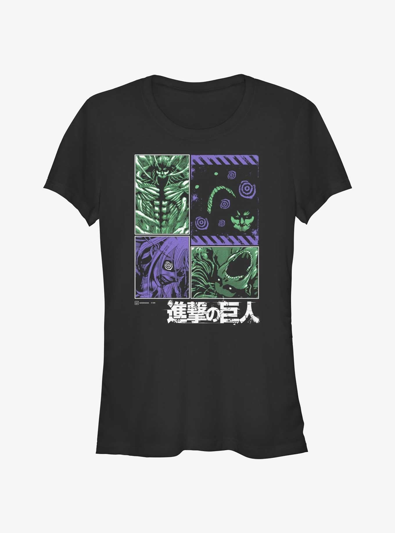 Attack on Titan Armored Founding and Attack Titans Girls T Shirt T Shirt Comfort Fit Modern Aesthetic