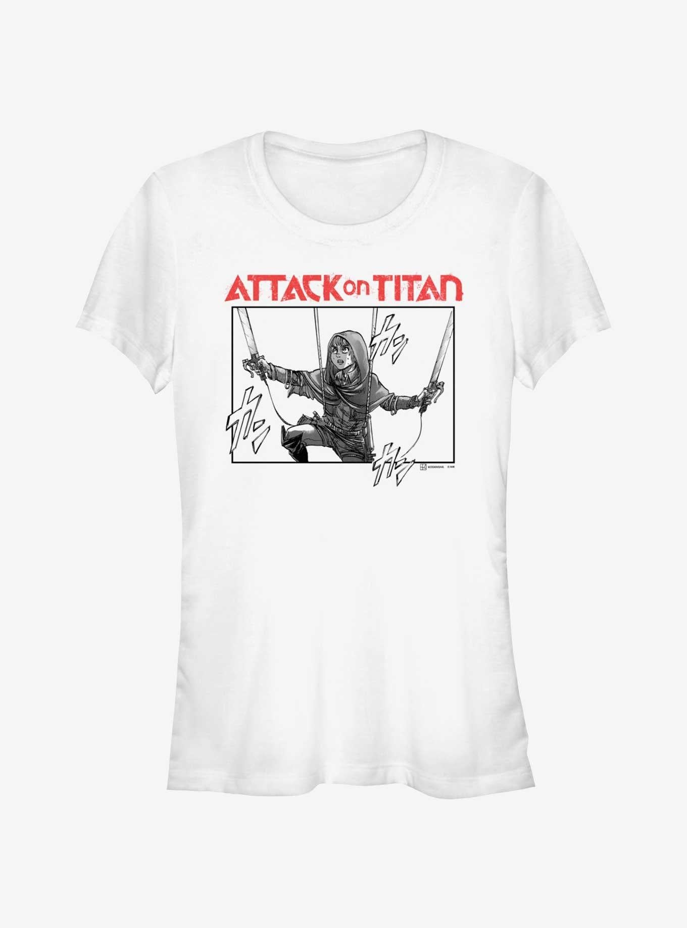 Attack on Titan Armin Struggling Manga Girls T Shirt T Shirt Trending US Graphic Style