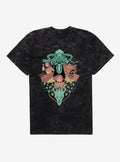 Studio Ghibli Spirited Away Chihiro And No Face Group Crest Mineral Wash T Shirt T Shirt Viral TikTok Daily Wear