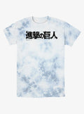 Attack On Titan Japanese Logo Tie Dye T Shirt T Shirt Premium Print Graphic Style