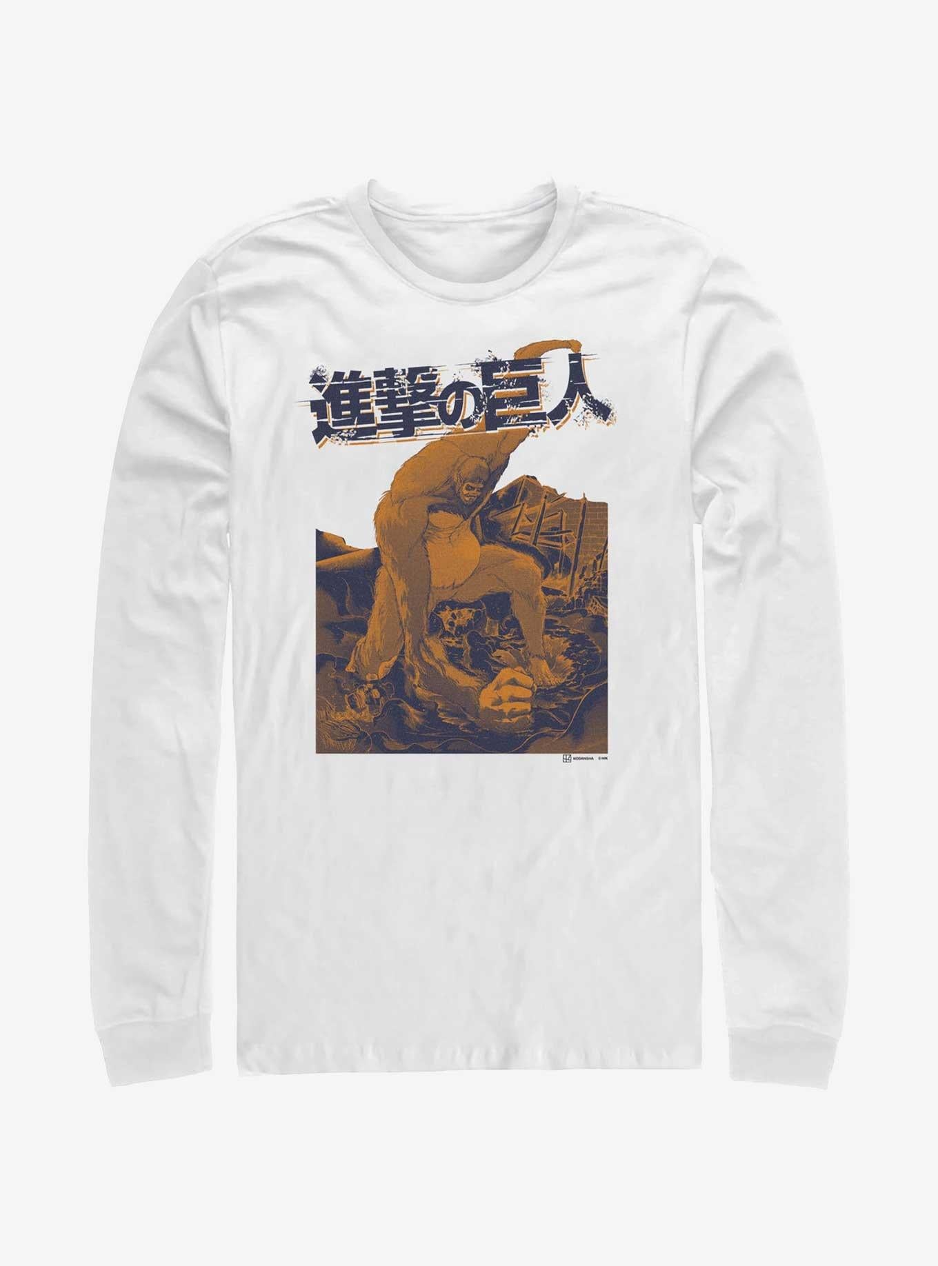 Attack On Titan Beast Titan Long Sleeve T Shirt Long Sleeve T Shirt High Search Demand Gift Ready