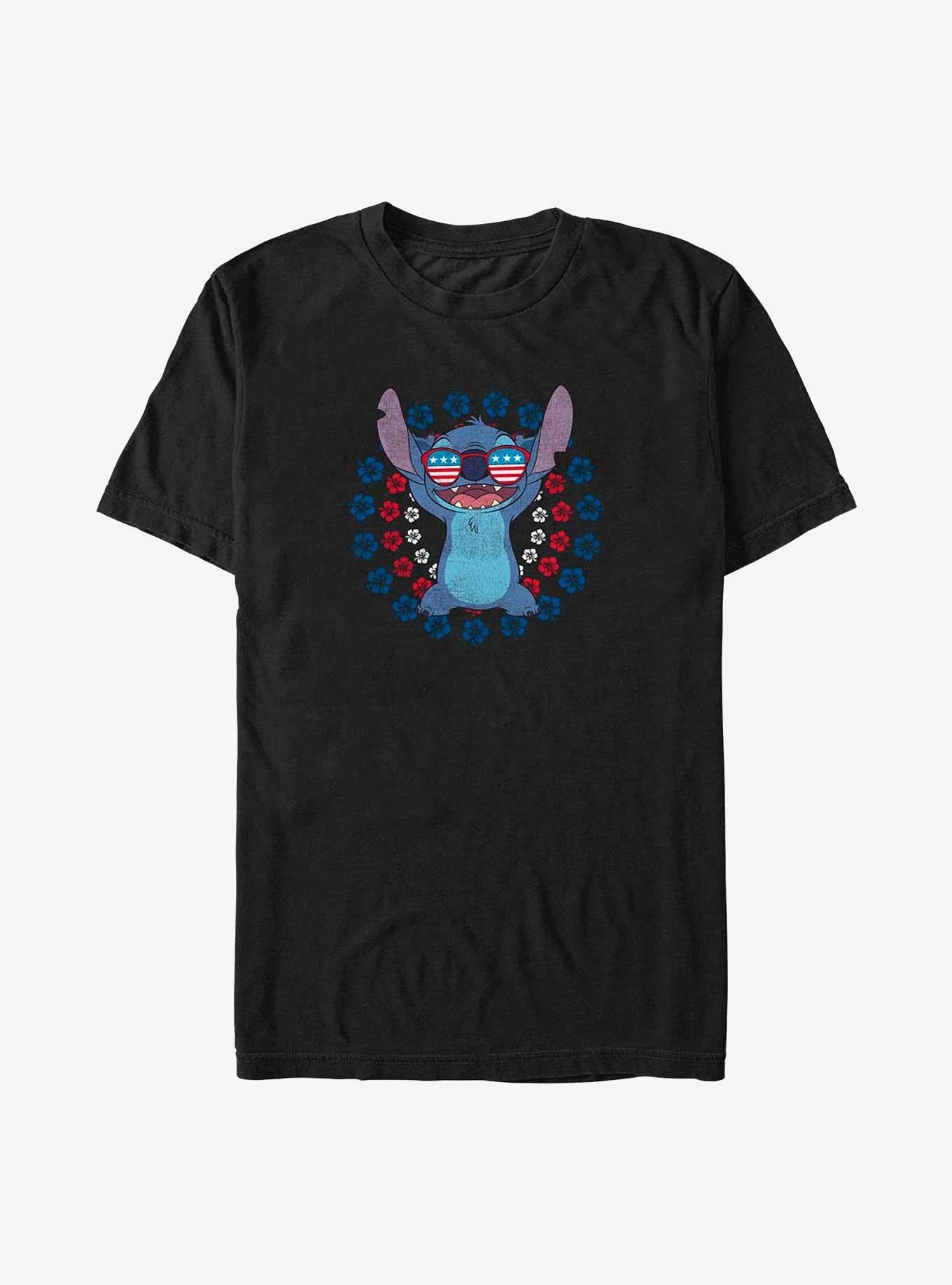 Lilo Stitch Stitch Hibiscus Circles T Shirt T Shirt Comfort Fit Gift Ready