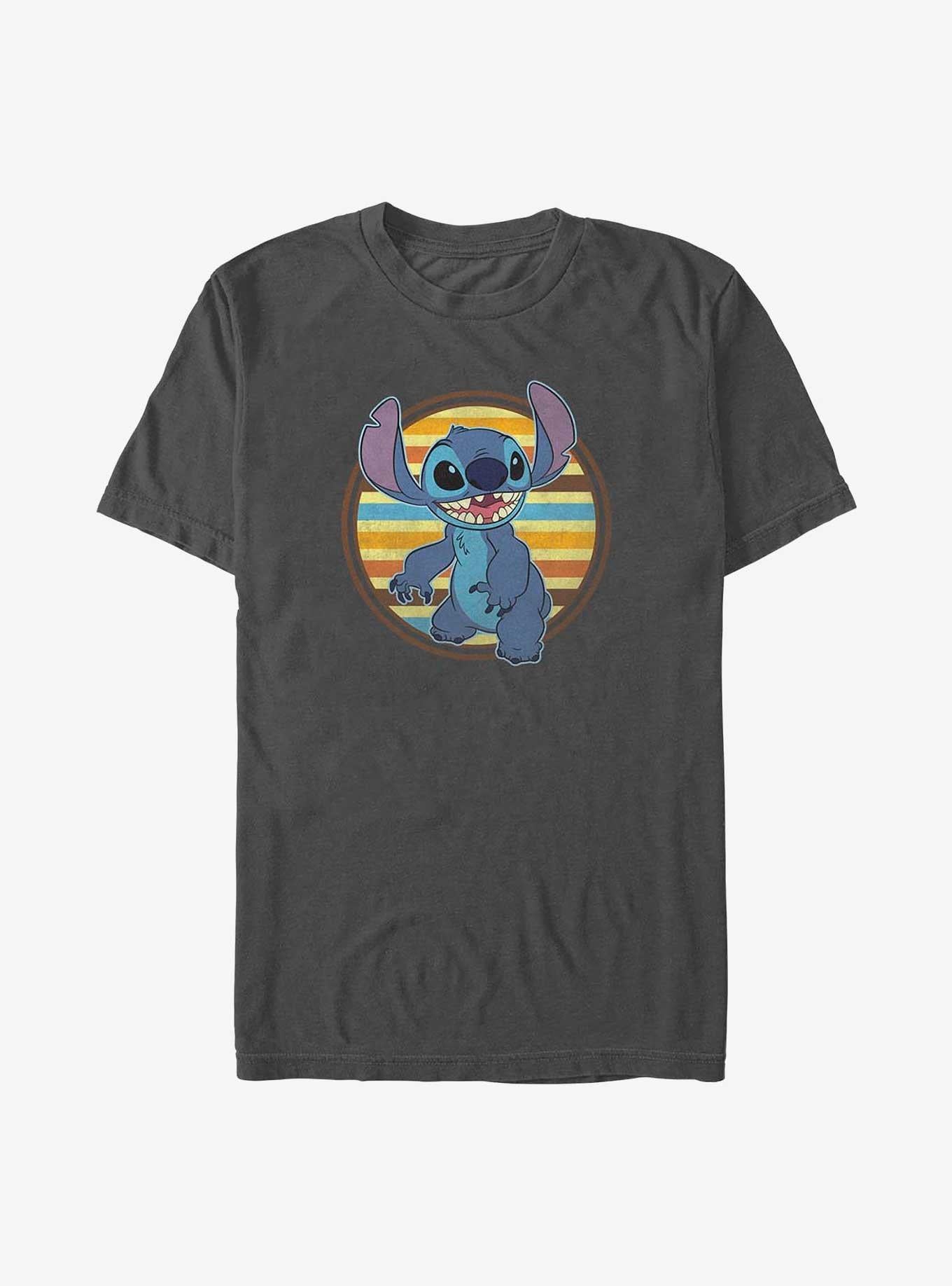 Lilo Stitch Retro Stripe T Shirt T Shirt Premium Print Daily Wear