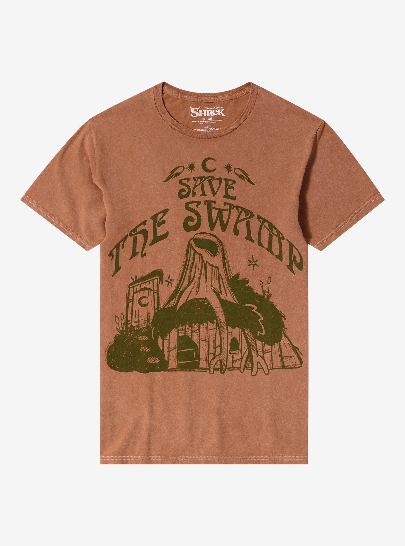 Shrek Save The Swamp Boyfriend Fit Girls T Shirt T Shirt High Search Demand Bold Graphic