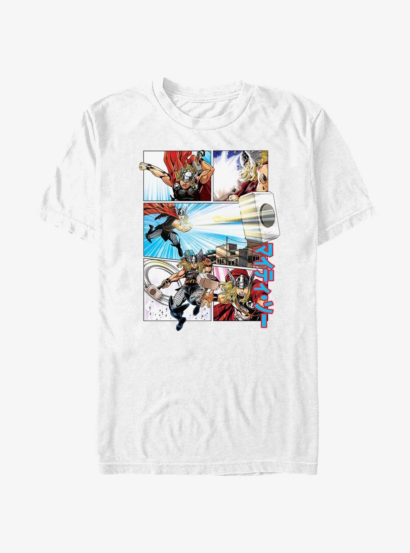 Thor Anime Panels T Shirt T Shirt High Search Demand Gamer Style