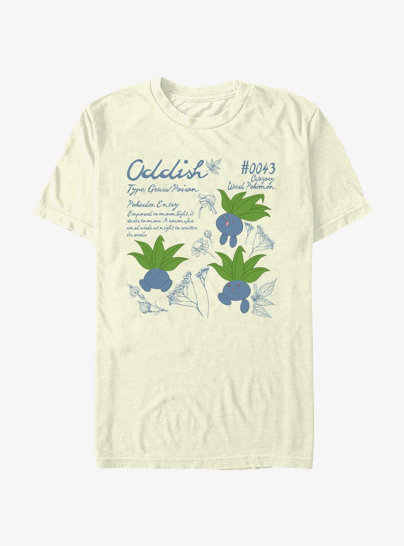 Pokemon Oddish Study T Shirt T Shirt Viral TikTok Urban Look